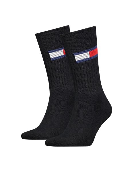 Negru Set 2 Sosete Unisex  Unisex