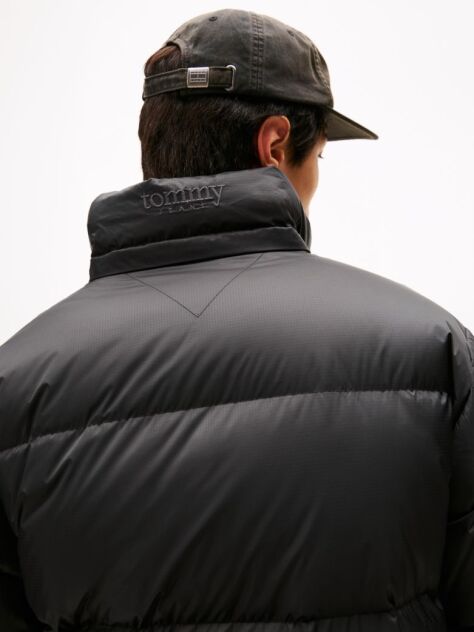 Negru Geaca Puffer Alaska Din Ripstop Hidrofuga  Barbati