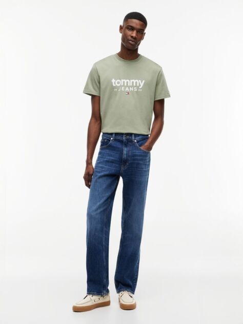 Green Logo Graphic Slim T-Shirt  Men