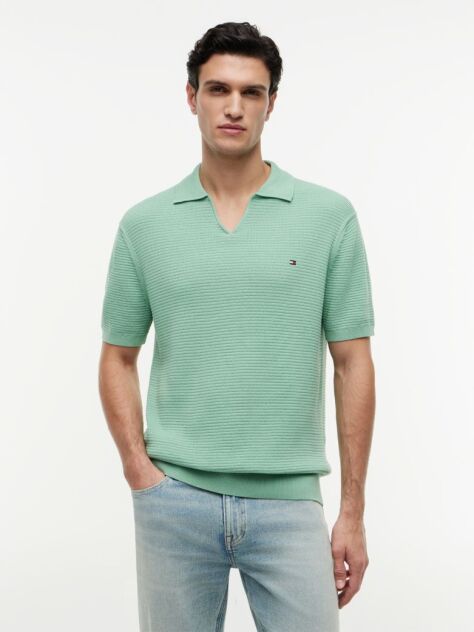 Verde PoloTricotat Cu Croiala Regular  Barbati