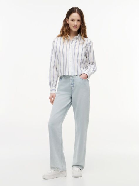 Multi Camasa Cropped Cu Croiala Lejera  Femei