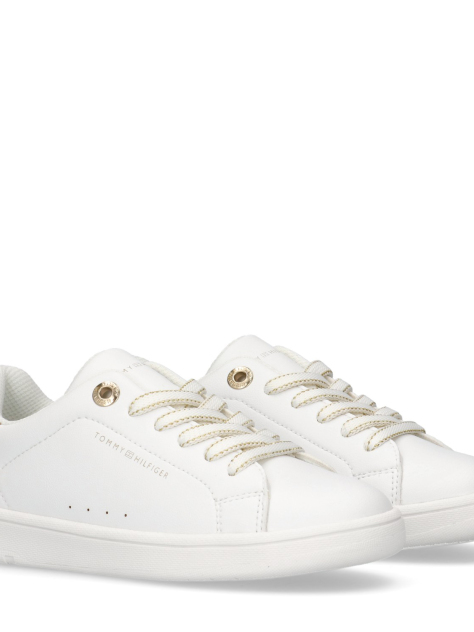 Alb Pantofi Sport Cu Siret Low Cut  Fete