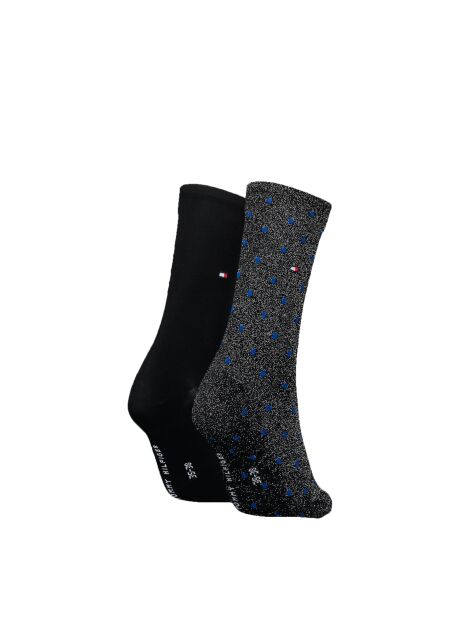 Black 2-Pack Tommy Hilfiger Dot Women's Socks  Women