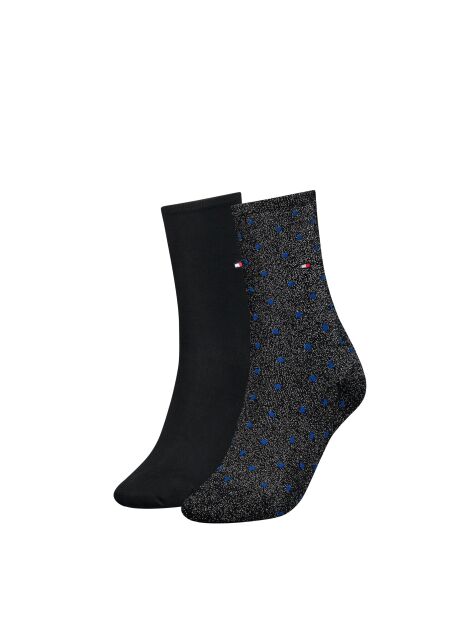 Black 2-Pack Tommy Hilfiger Dot Women's Socks  Women
