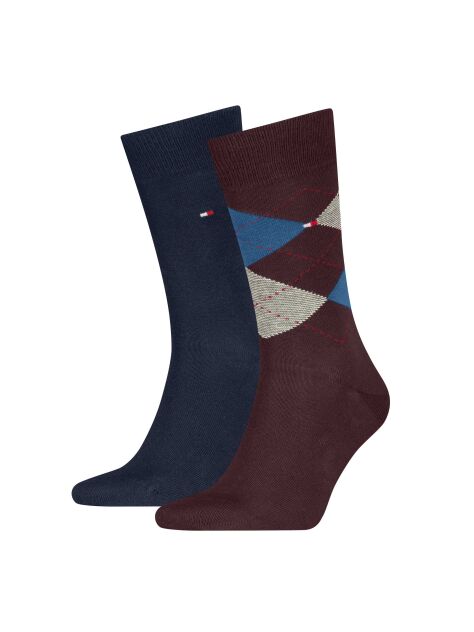 Multi 2-Pack TH Men Check Socks  Men