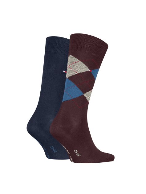 Multi 2-Pack TH Men Check Socks  Men