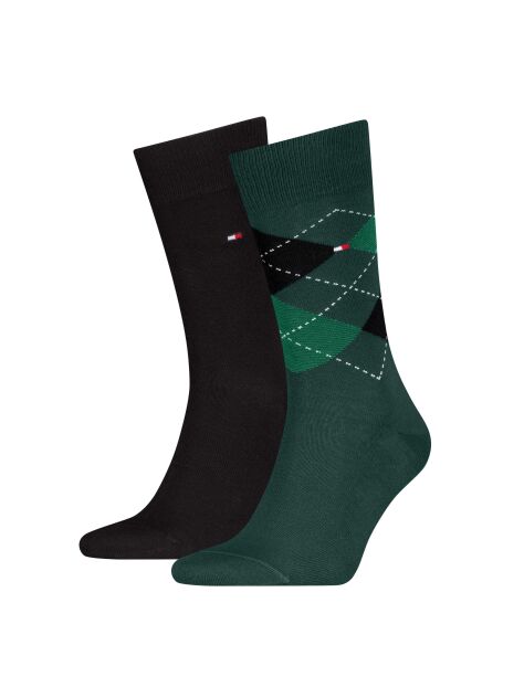Multi 2-Pack TH Men Check Socks  Men