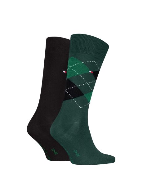 Multi 2-Pack TH Men Check Socks  Men