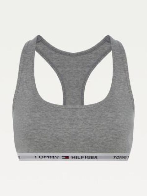 Grey Cotton Bralette Iconic  Women
