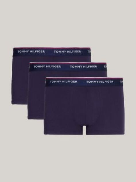 Blue 3-Pack Cu Boxeri Din Bumbac Elastic    Barbati