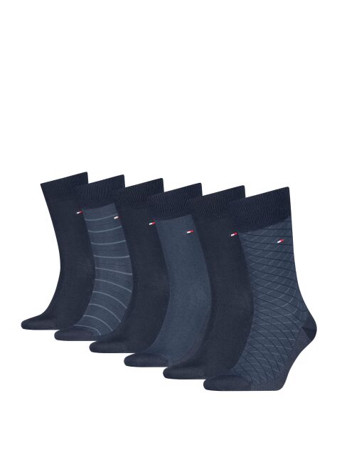 Blue Set Cadou Cu 6 Perechi De Sosete  Barbati