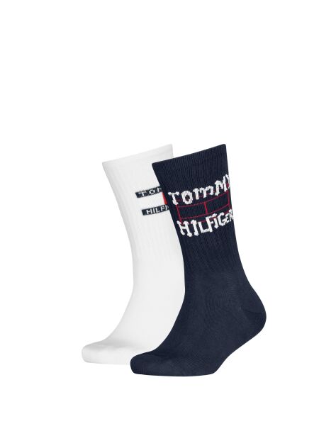 Multi Tommy Hilfiger Kids' Crew Socks 2 Pack  Kids Unisex
