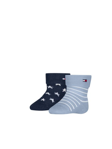 Blue Tommy Hilfiger 2 Pack Sosete Clasice  Nou nascuti