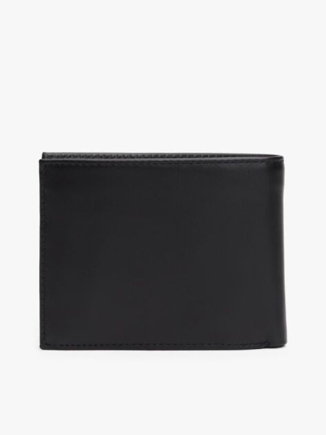 Black Mesh Flap Wallet  Men