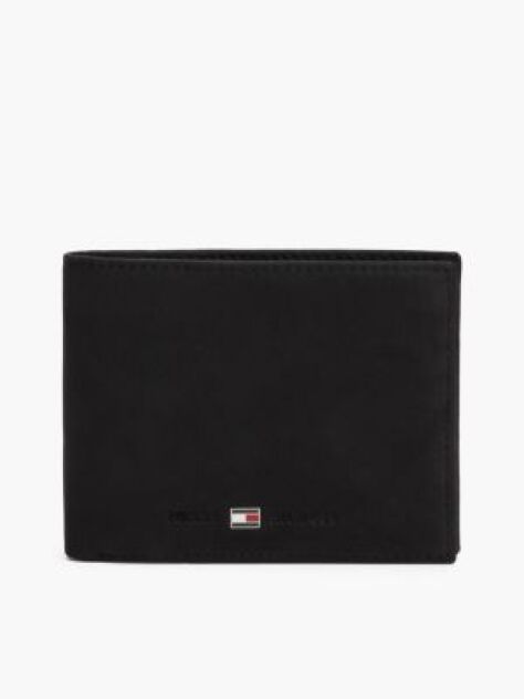 Black Leather Credit Card Wallet  Men