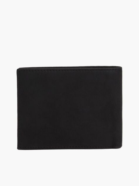Black Leather Credit Card Wallet  Men