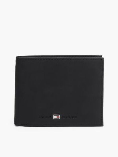 Negru Portofel Din Piele Flap  Barbati