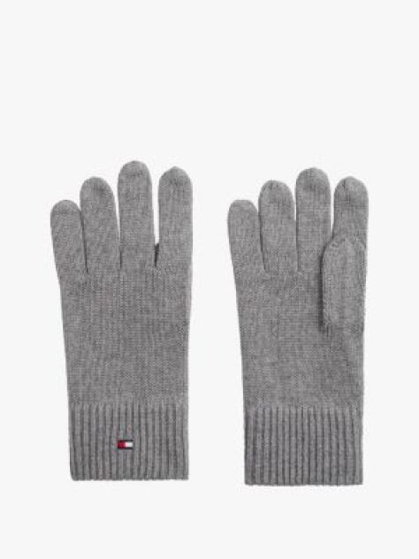 Gri Manusi Din Casmir Hilfiger Cu Steag Brodat   Barbati