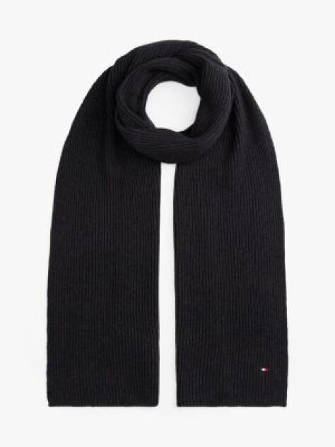 Grey Hilfiger Flag Embroidery Scarf with Cashmere  Men