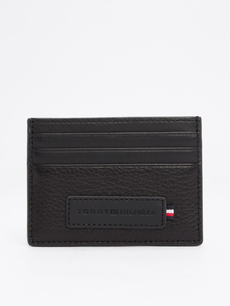 Negru Portcard Cu Logo Din Piele Premium  Barbati