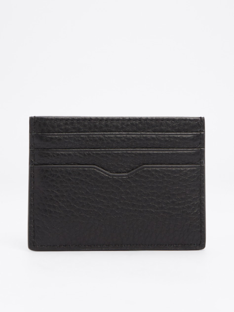 Negru Portcard Din Piele TH Business Corporate  Barbati