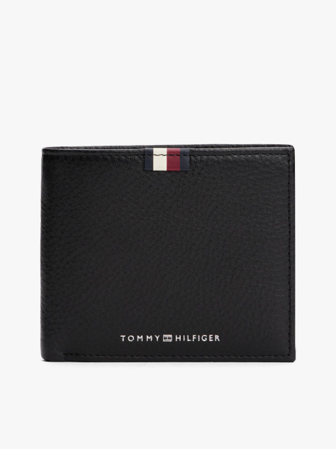 Black TH Business Corporate Leather Wallet  Men