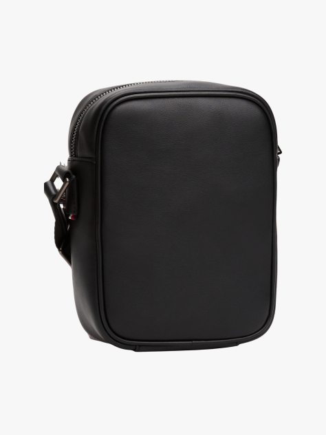 Negru Geanta Reporter Crossbody Cu Monograma TH  Barbati