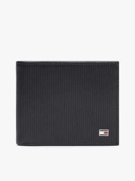 Blue Portofel Din Piele Cu Doua Compartimente Si Logo Hilfiger  Barbati