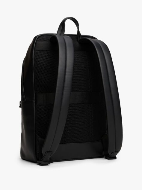 Negru Rucsac Modern Cu Textura Mixta Si Imprimeu Repetitiv  Barbati