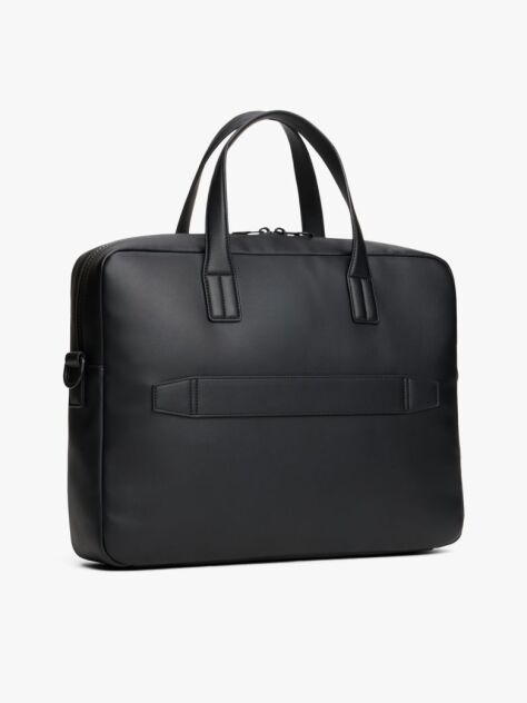 Negru Hilfiger Flag Geanta Pentru Laptop Cu Buzunar Ribbed  Barbati