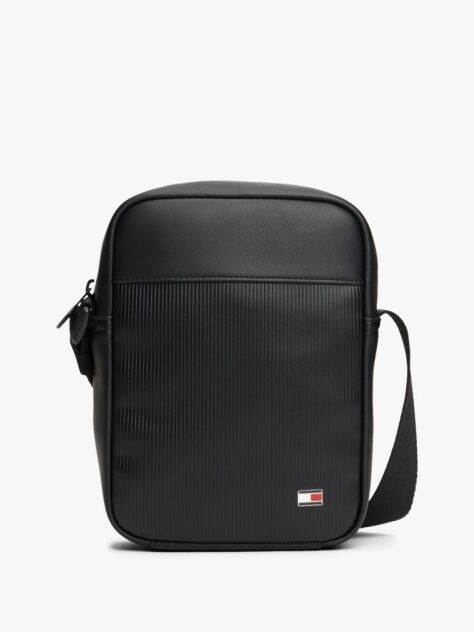 Negru Hilfiger Flag Geanta Crossbody Ribbed  Barbati