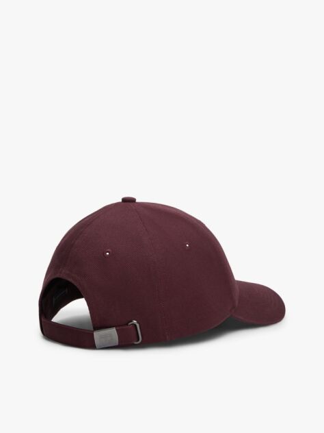 Rosu Sapca De Baseball Cu Sase Panouri Cu Logo Brodat  Barbati