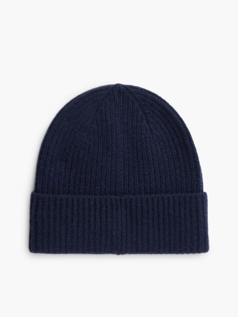 Blue Hilfiger Flag Pure Cashmere Beanie  Men