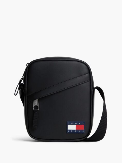 Negru Geanta Essential Crossbody Reporter Cu Logo  Barbati