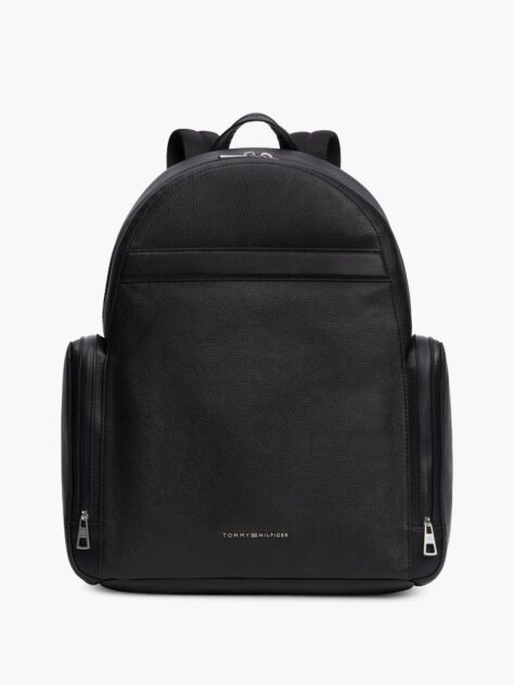 Negru Rucsac TH Business Dome Din Piele  Barbati