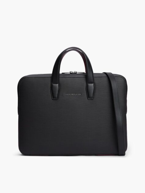 Negru Geanta Laptop TH Business Cu Textura  Barbati
