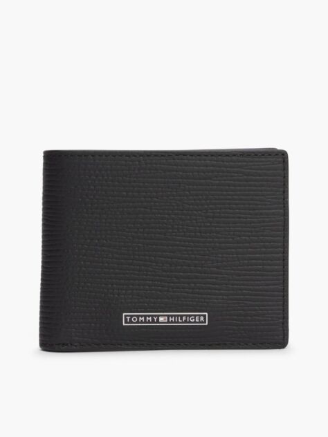 Negru TH Business Portofel Pentru Carduri Si Monede Bifold   Barbati