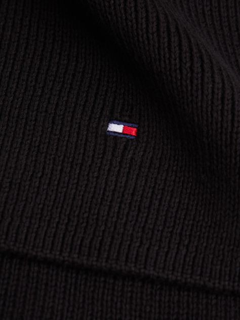 Negru Esarfa Kids’ Rib-Knit  Copii unisex