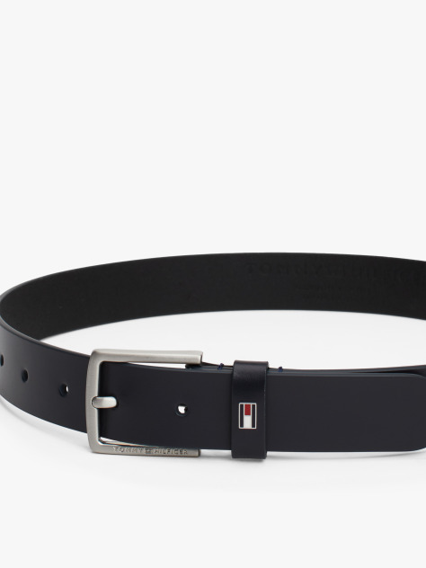 Blue Kids' Essential Enamel Flag Leather Belt  Kids Unisex