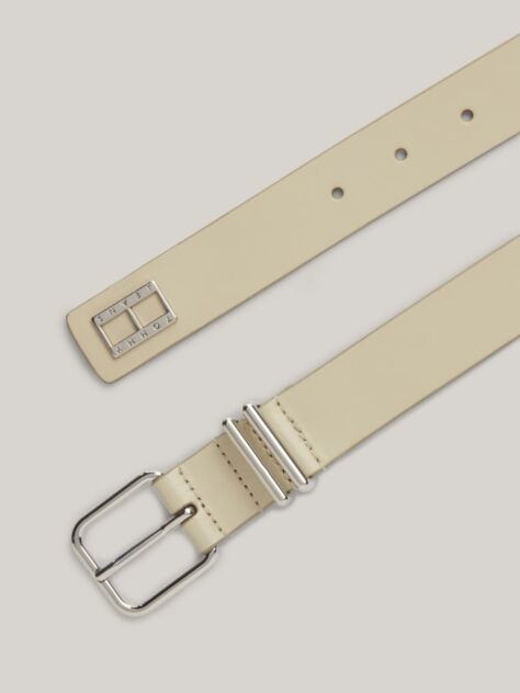 White Heritage Double Keeper Leather Belt  Women