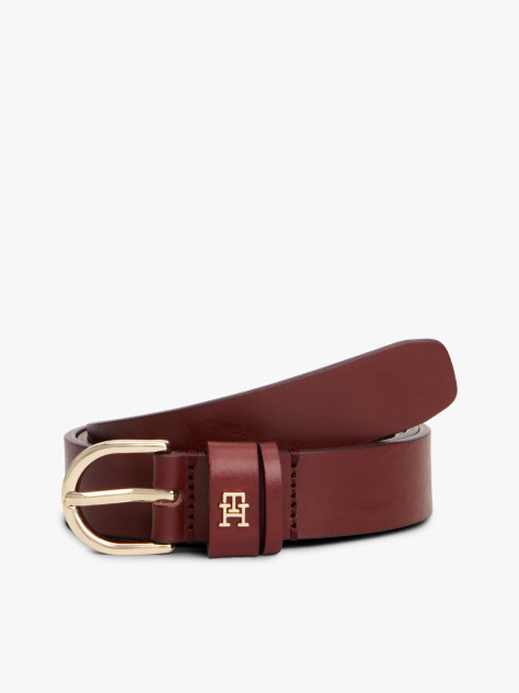 Rosu Curea Din Piele Cu Monograma TH Essential  Femei