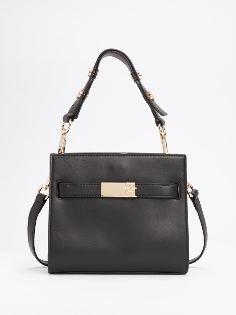 Negru Geanta Heritage Stud Satchel  Femei