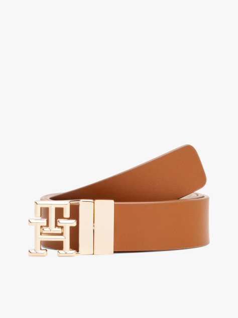 Multi Curea Din Piele Reversibila Cu Monograma Th  Femei