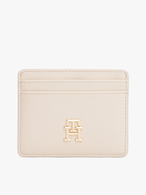 Bej Portcard De Credit Cu Monograma Th  Femei
