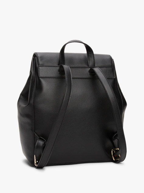 Black TH Monogram Plaque Backpack  Women
