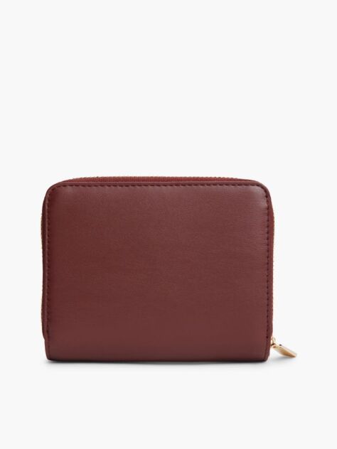 Red TH Monogram Zip-Around Flap Wallet  Women