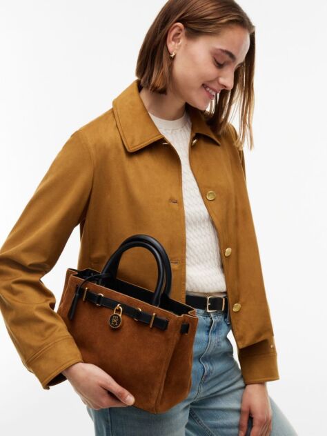 Maro Geanta American Icon Tote Din Piele Intoarsa  Femei