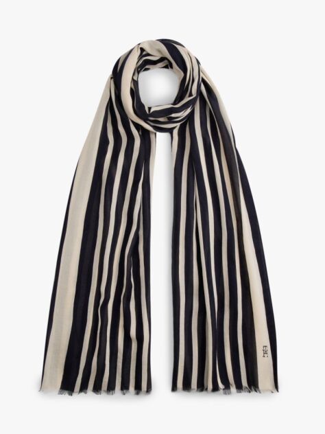 Blue Chic TH Monogram Rectangular Scarf  Women