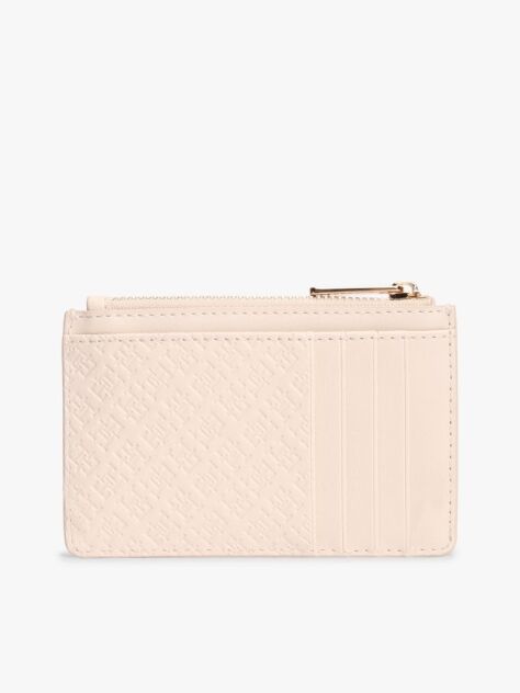 Bej Portcard Hilfiger Icon Cu Logo In Relief  Femei