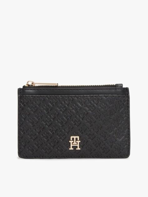 Negru Portcard Hilfiger Icon Cu Logo In Relief  Femei